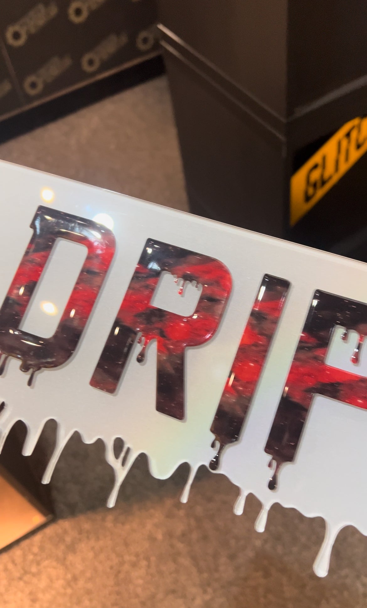 Red 3D Gel Drip Style
